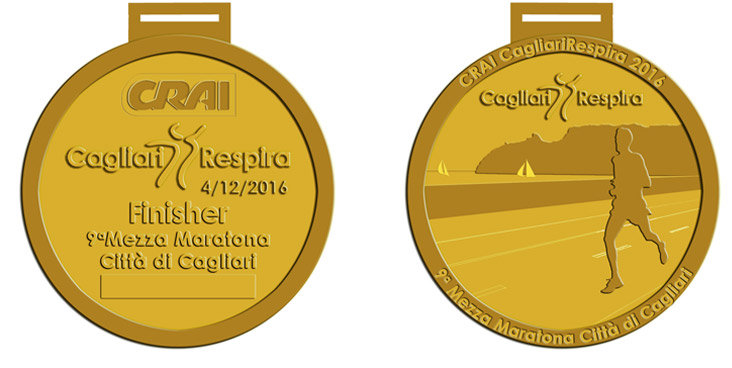 Le medaglie dell'edizione 2016